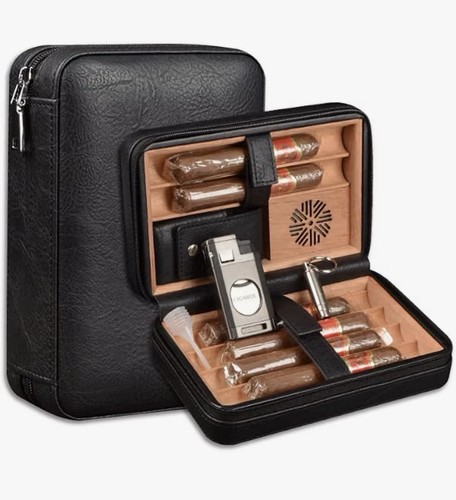 Cigar travel humidor case - cigar,