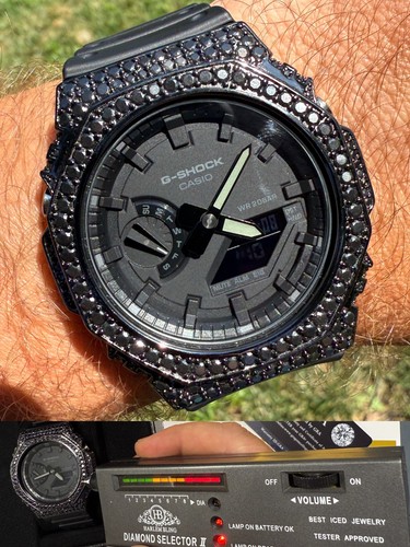 Black moissanite real - real,