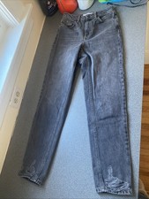 Topshop Cropped Mom Jeans Dark