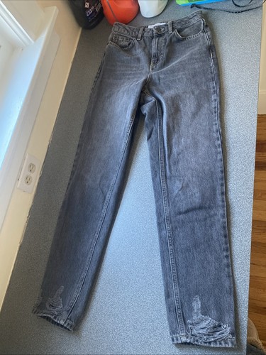 Topshop cropped mom jeans dark - mom,