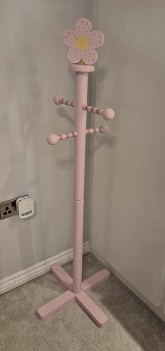Pink free standing - wooden, coat