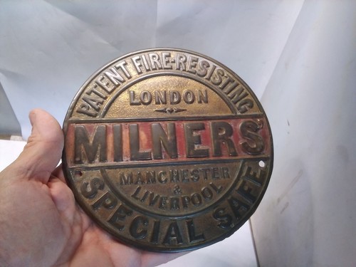 Milners special safe - safe, brass