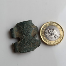 Saxon Celtic Viking bronze metal detector find detailed decorative, Loft Find