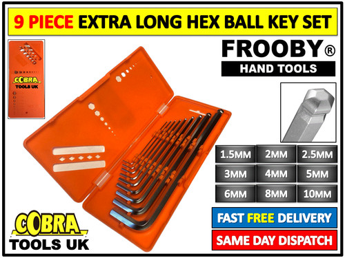 9pc hex key set allen - key, keys