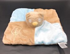 Gro Company Ollie Owl Bird Comforter Soft Toy Plush Blue Brown Blankie Baby