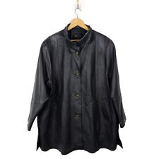 Milan Leather Womens Black Leather Jacket Size 28 (See Measurements)