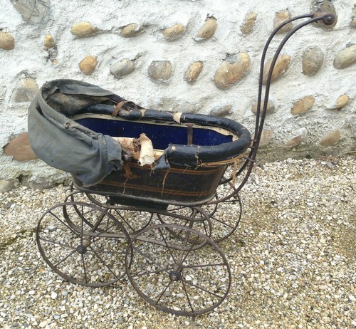 Old doll carriage for - old,