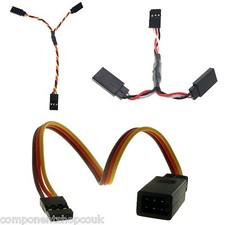 Futaba JR Hitec Servo Y Lead Splitter Wire 22awg All Types 70-600mm UK