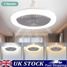 LED Ceiling Fan with Light 3 Color Dimmable Remote Control Lighting Bedroom