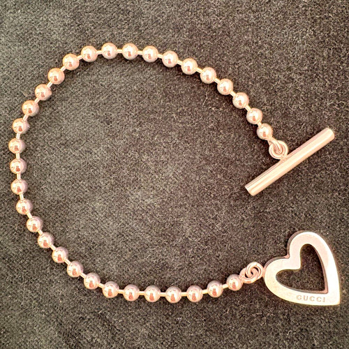 Gucci silver heart - heart, anchor