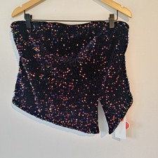 Cider Sequin Asymmetrical Boob