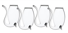 BarCraft Set of 4 Glass Port