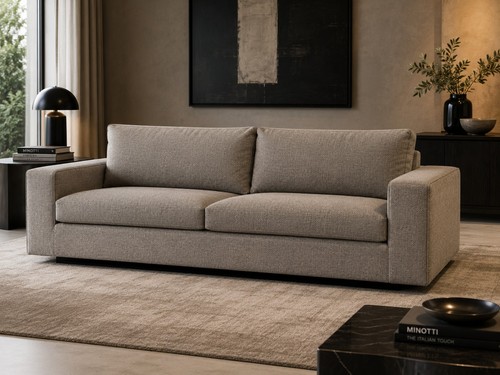 Minotti newport sofa grey - newport,