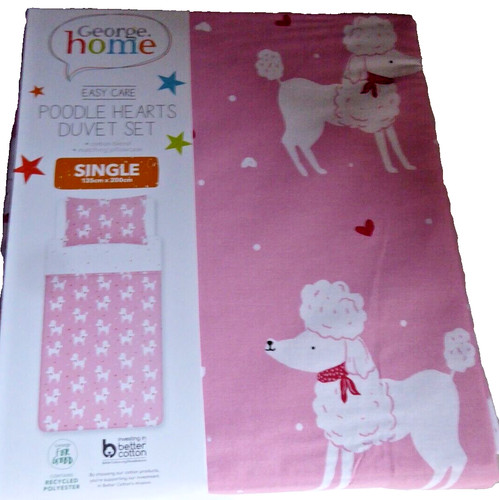 White poodle dogs pink - white,