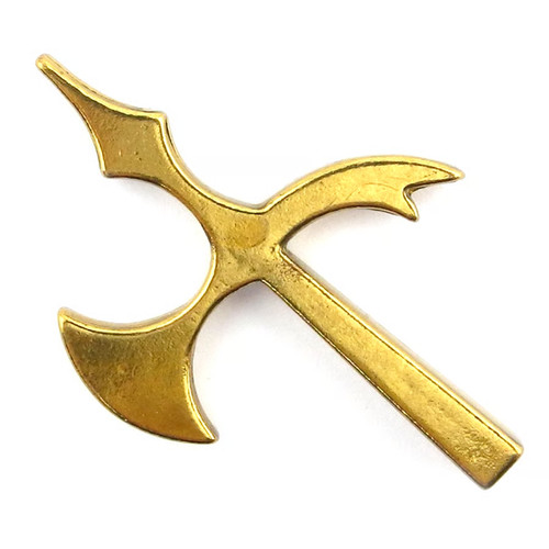 Solid brass skeleton clock - brass,
