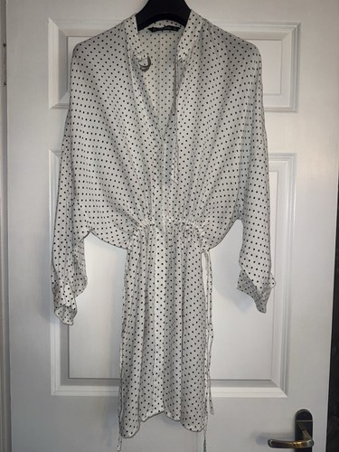 Zara white summer mini - zara, polka