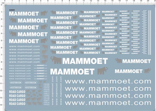 Water slide decal mammoet - water,