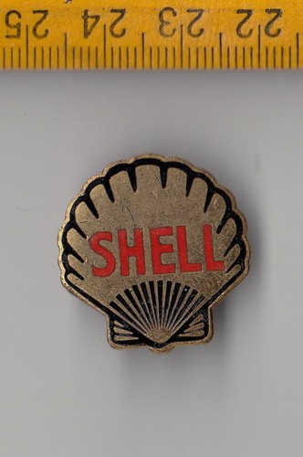 Vintage enamel shell - enamel, logo