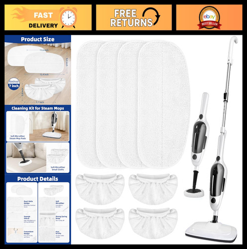 Pack washable steam mop pads - pack,