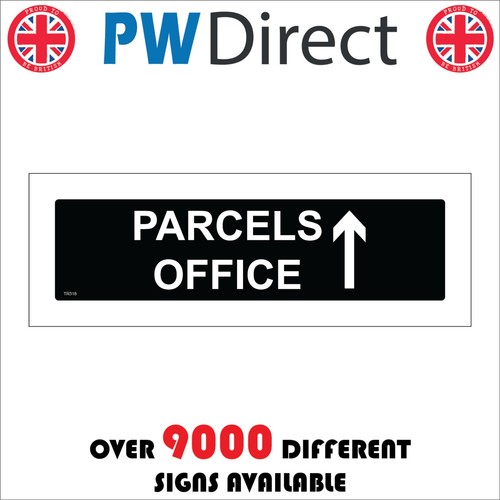 Sign parcels office arrow - office, up