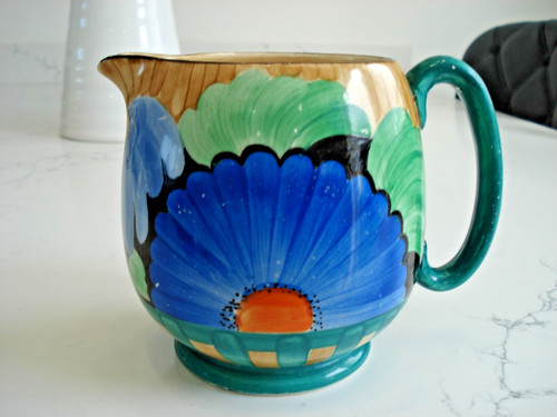 Vintage gray pottery jug - vintage,