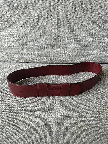 Hermes red leather - red, belt