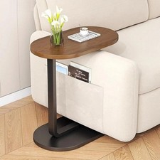 C-SHAPED COMPACT SOFA SIDE END TABLE COFFEE LAPTOP TABLE LIVING ROOM BEDROOM  UK