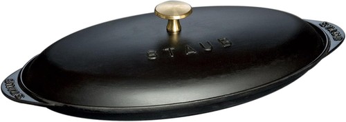 Staub cast iron oval fish - iron,