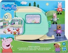 PEPPA PIG Caravan Playset with 3 Figures and 6 Accessories, Preschool Toy