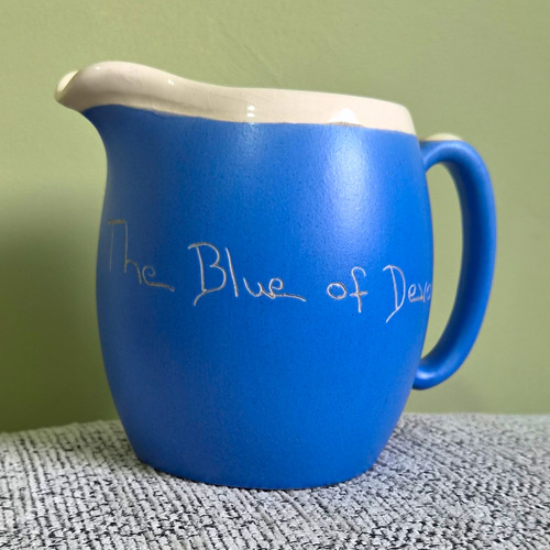 Blue devon white - blue,
