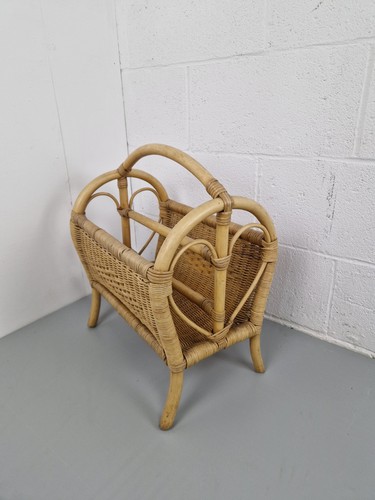 Vintage cane bamboo wicker - cane,