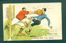 FOOTBALL HUMOUR, FISTING OUT