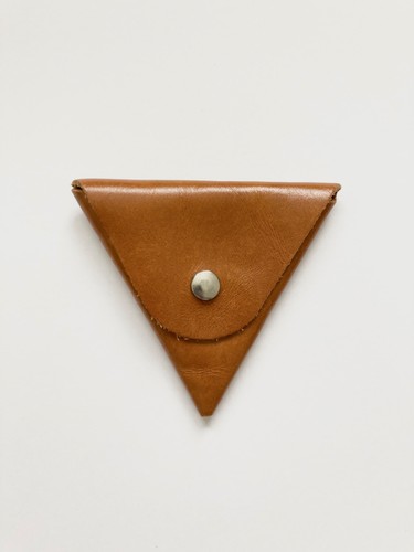 Handmade leather coin purse - leather,