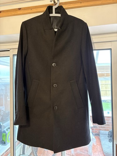 Men long black coat - men’s,