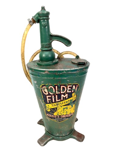Vintage garage forecourt - vintage, oil