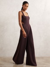 REISS Dion Wide-Leg Cut-Out