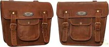 2x Genuine Vintage Leather