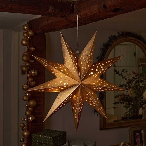 Christmas origami star - christmas,