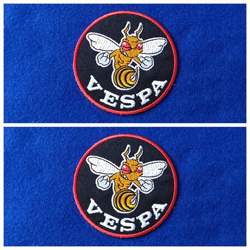 Pair vespa scooter - of,