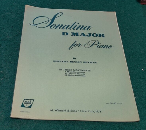 1961 sonatina major sheet - 1961,