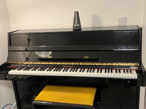 Offenbach upright piano black - upright,