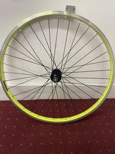 26 Inche Rear Bmx Wheel Dirt Jumper 14mm Axle Hi Viz Yellow Screw On 26”