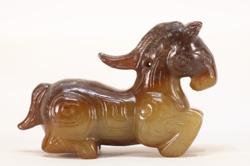 Jade carved beast - jade, pattern