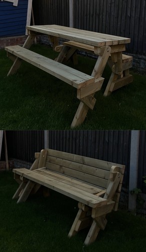 Wooden folding picnic - wooden,