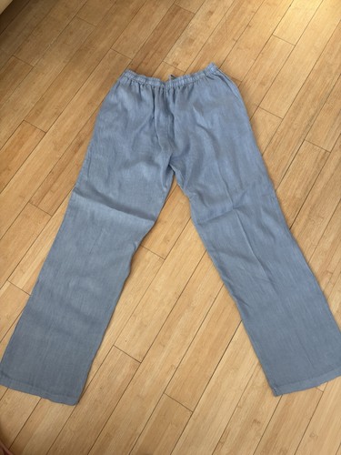 Ladies linen trousers medium - ladies,