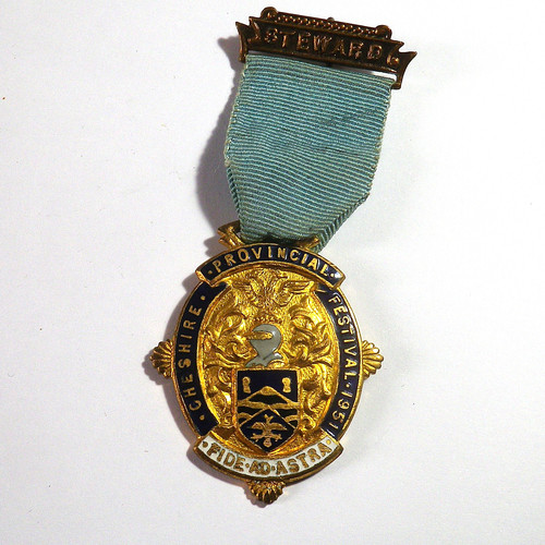 Enamel masonic steward jewel - masonic, "steward"
