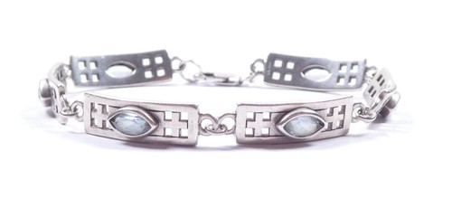 Blue topaz bracelet charles - blue,