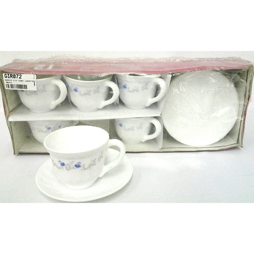 12pc tea cup - saucer, set