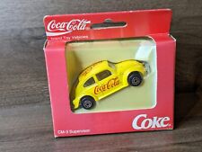 Vintage Coca Cola VW Beetle 1300 - Boxed Edocar 1989 Yellow