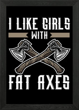 Axe Throwing Hatchet Framed